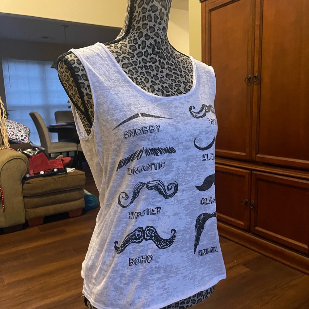 Romantic Rebel Mustache T-Shirt
